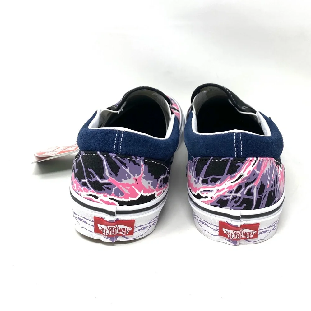 VANS Classic Slip On Zap Dress Blues Black Canvas Men Sneakers Skate VN000XG88NK - Picture 6 of 11